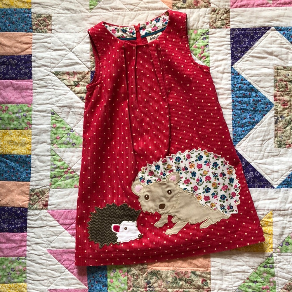 Mini-Boden Corduroy Hedgehog Jumper
